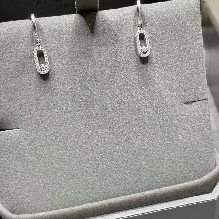 Elara Pavé Floating Stone Earrings