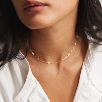 Leonie - Classic Paperclip Chain Necklace