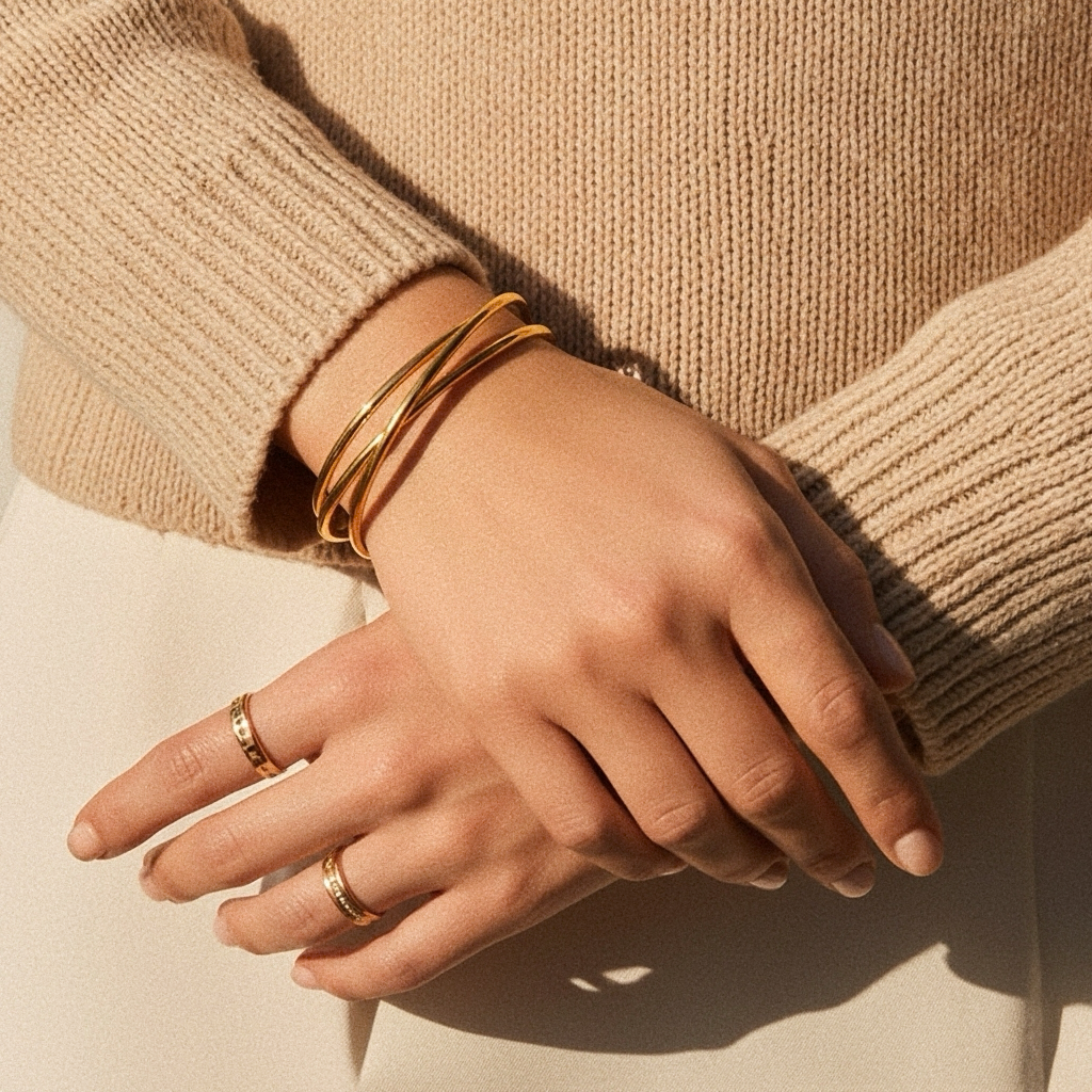 Molly - Twisted Gold Bracelet