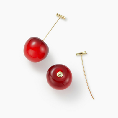 Red Cherry Earrings - Lightweight Cherry Earrings