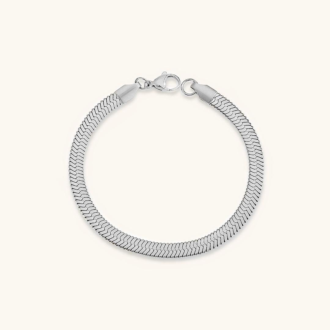 Mara - Bold Herringbone Bracelet