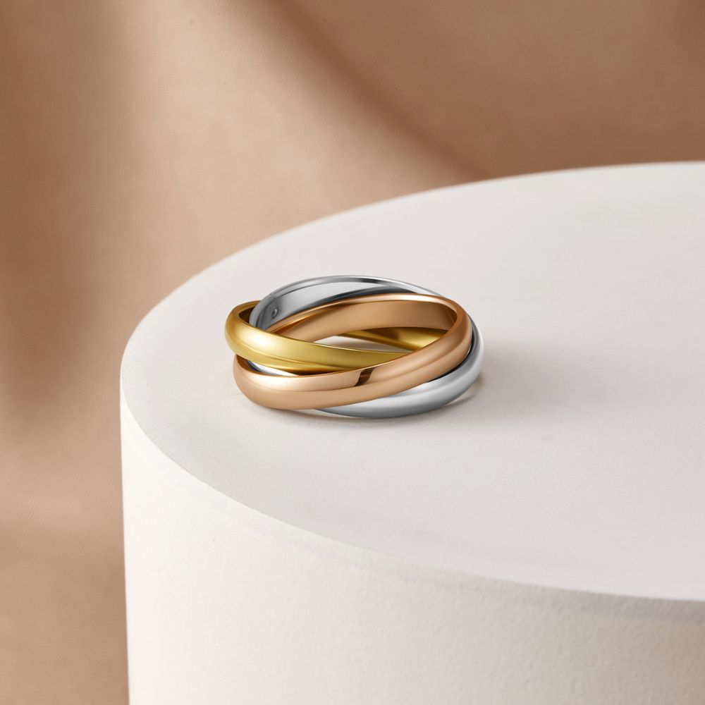 Soraya - Three Toned Loop Ring