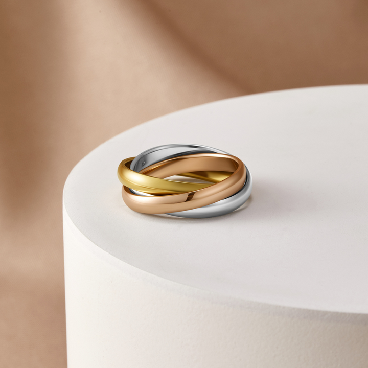 Soraya - Three Toned Loop Ring