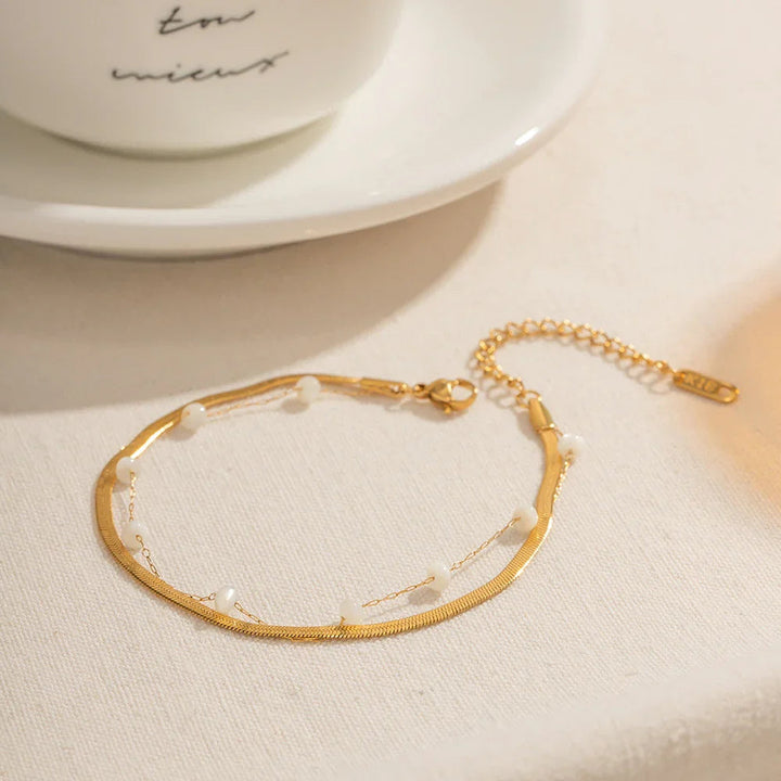 Reese - Freshwater Pearl Anklet