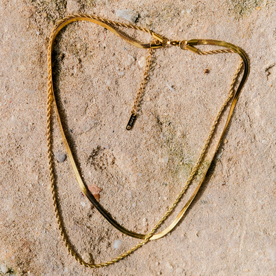 Sienna - Layered Gold Chain Necklace
