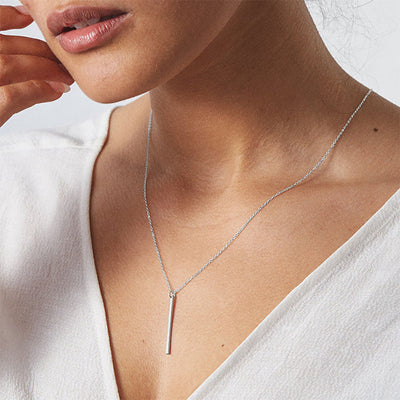 Nadine - Vertical Bar Necklace
