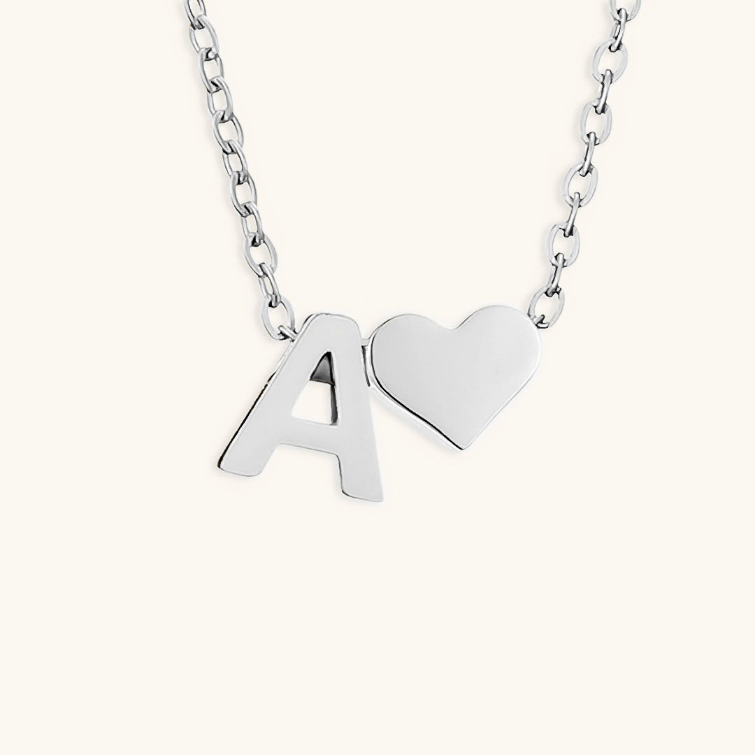 Mallory - Love Initial Letter Necklace