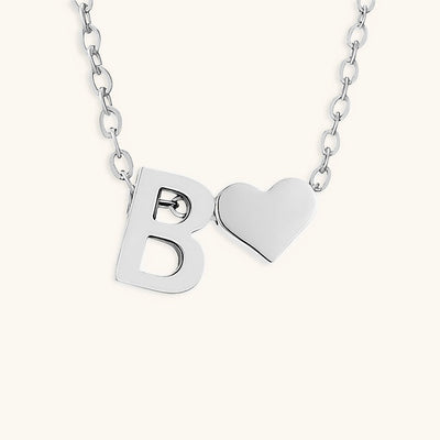 Mallory - Love Initial Letter Necklace