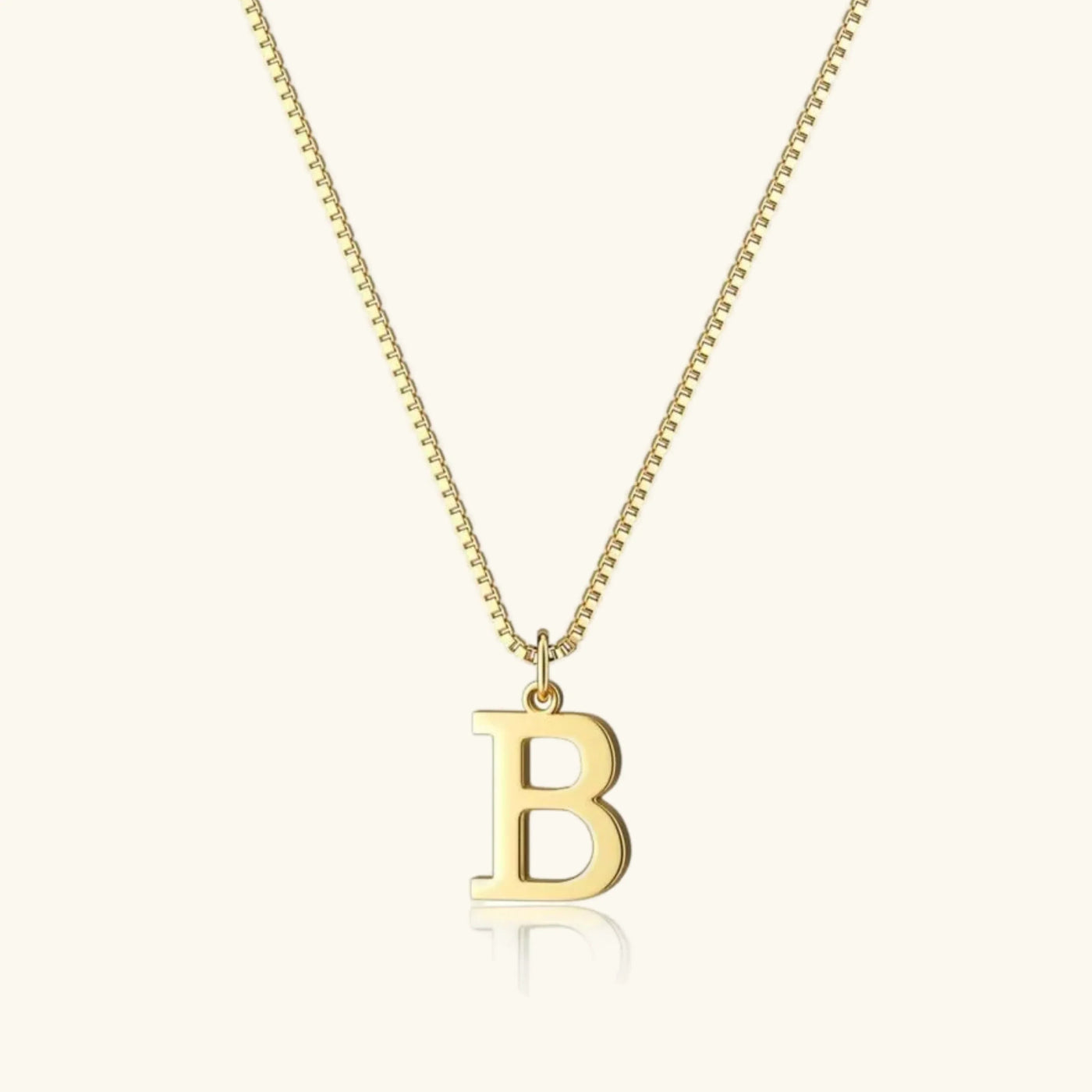 Karina - Letter Initial Gold Necklace