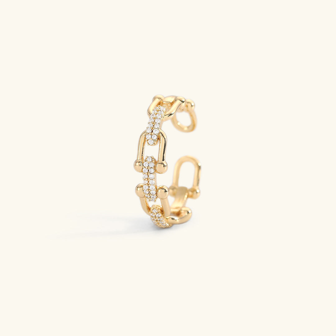 Sophie - Crystal Gold Ring