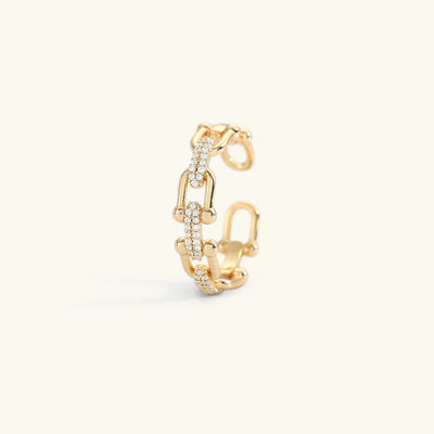 Sophie - Crystal Gold Ring