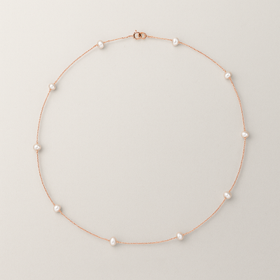 Isabella - Silver Ten Pearl Choker