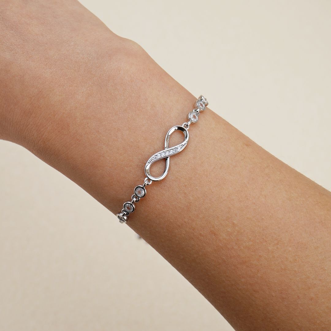 Infinity love - Sterling Silver Bracelet