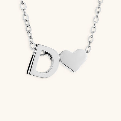 Mallory - Love Initial Letter Necklace