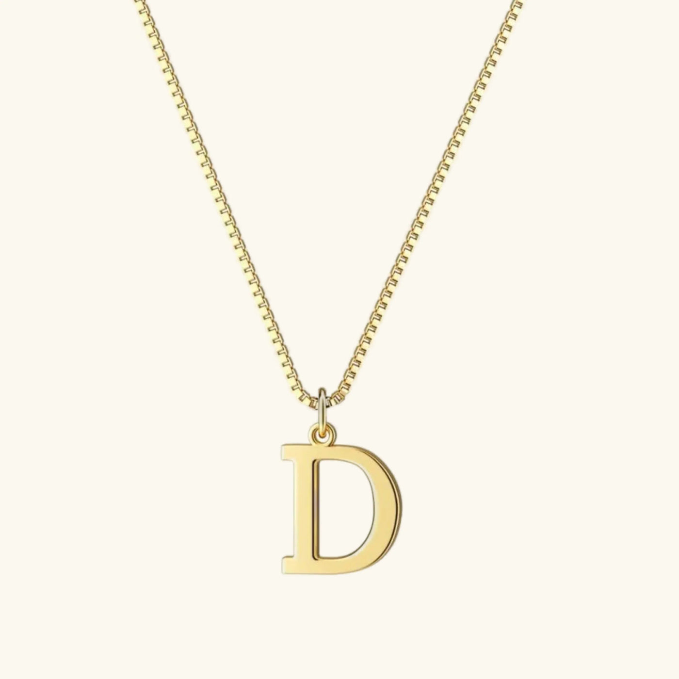 Karina - Letter Initial Gold Necklace