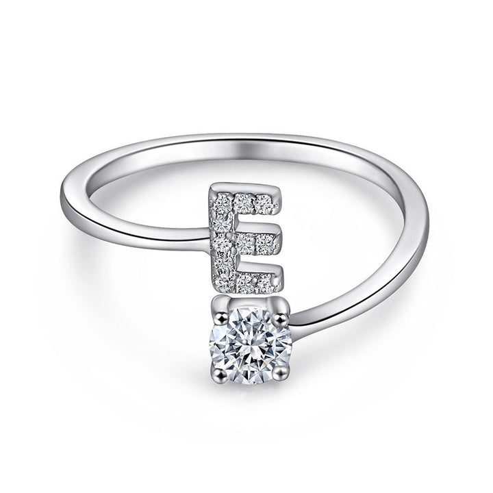 Personalized Initial Sterling Silver Ring