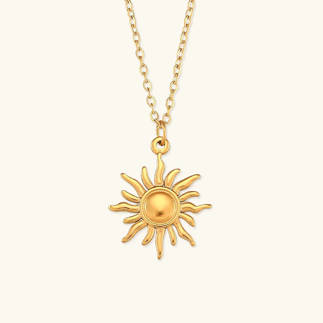 Sybil - Gold Sun Necklace
