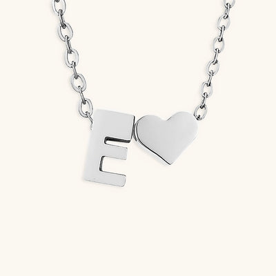 Mallory - Love Initial Letter Necklace