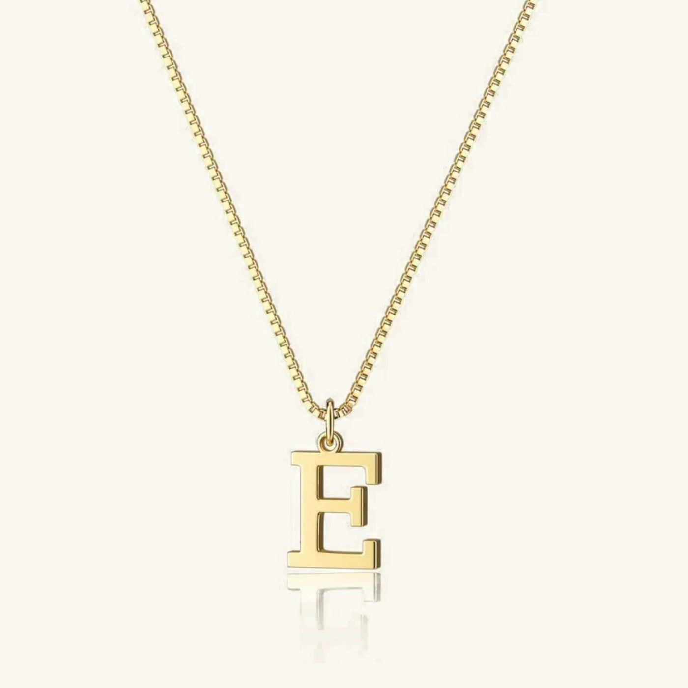 Karina - Letter Initial Gold Necklace