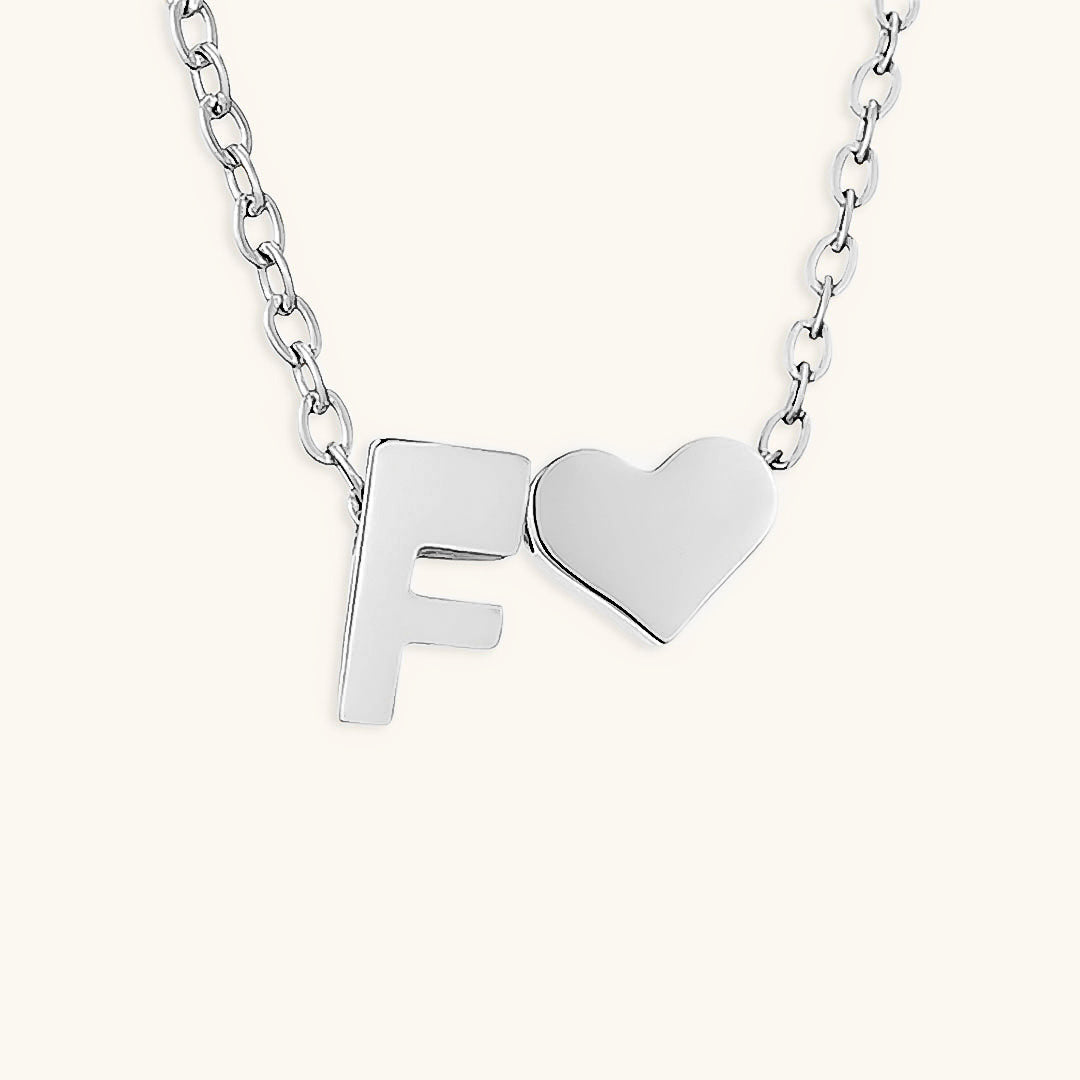 Mallory - Love Initial Letter Necklace