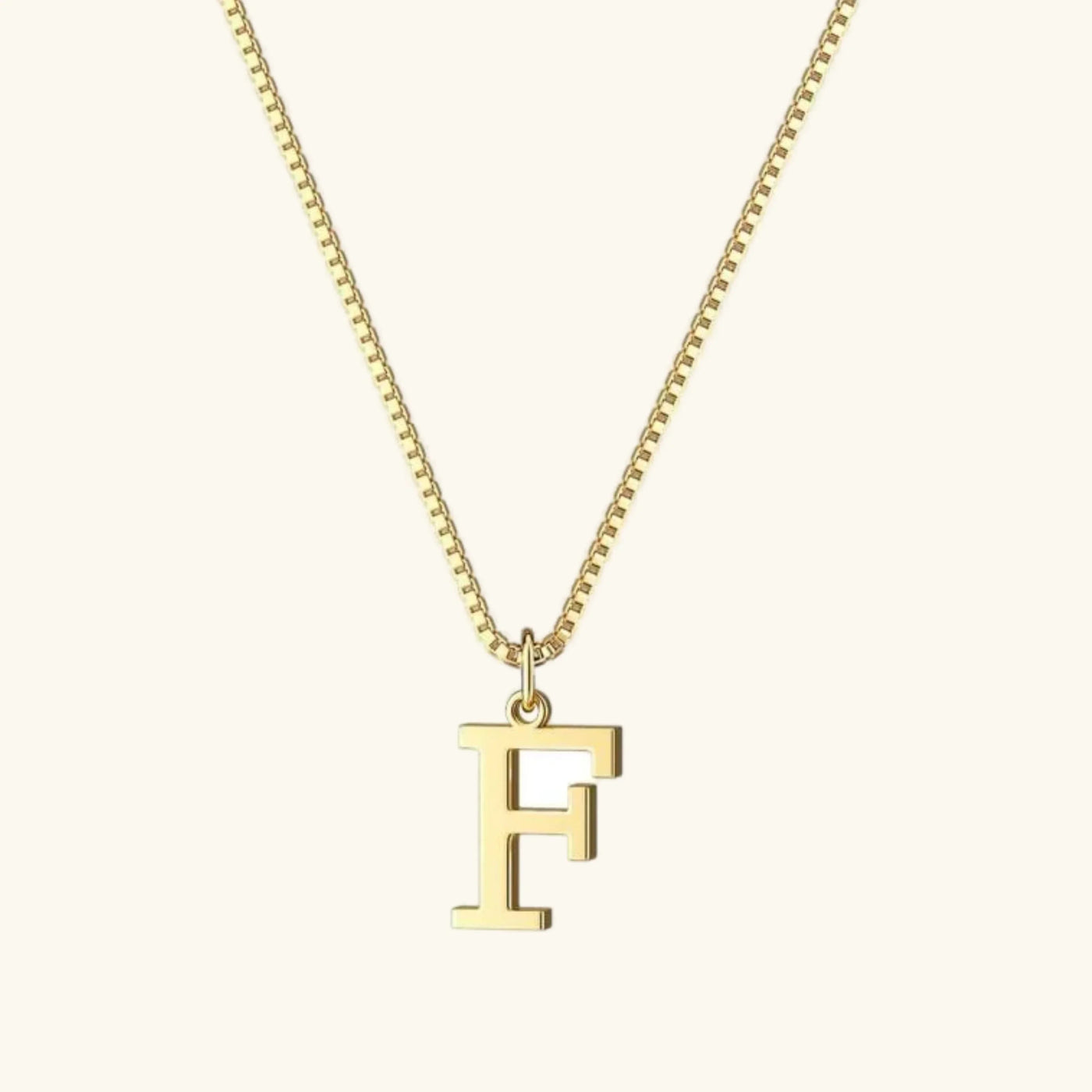 Karina - Letter Initial Gold Necklace