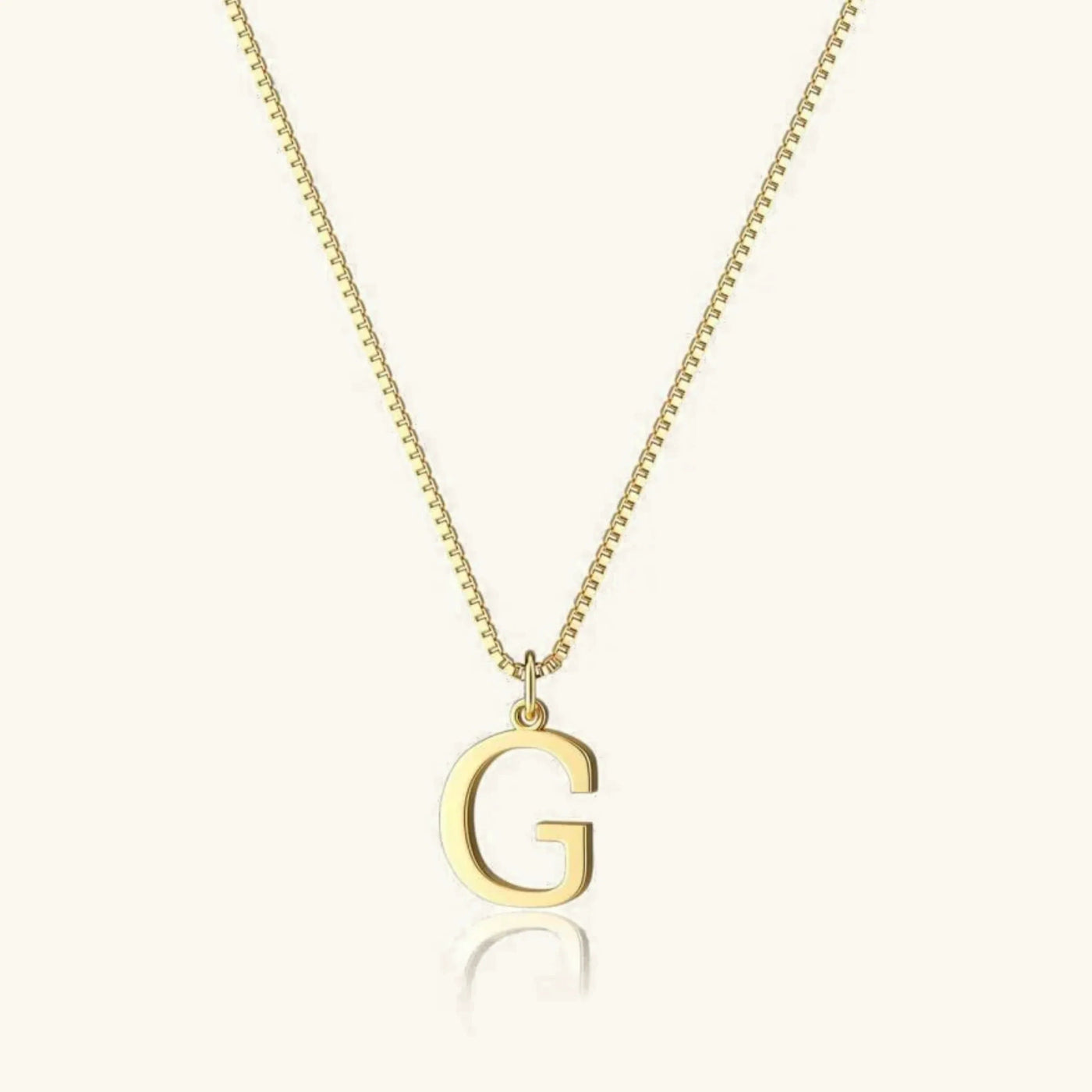 Karina - Letter Initial Gold Necklace