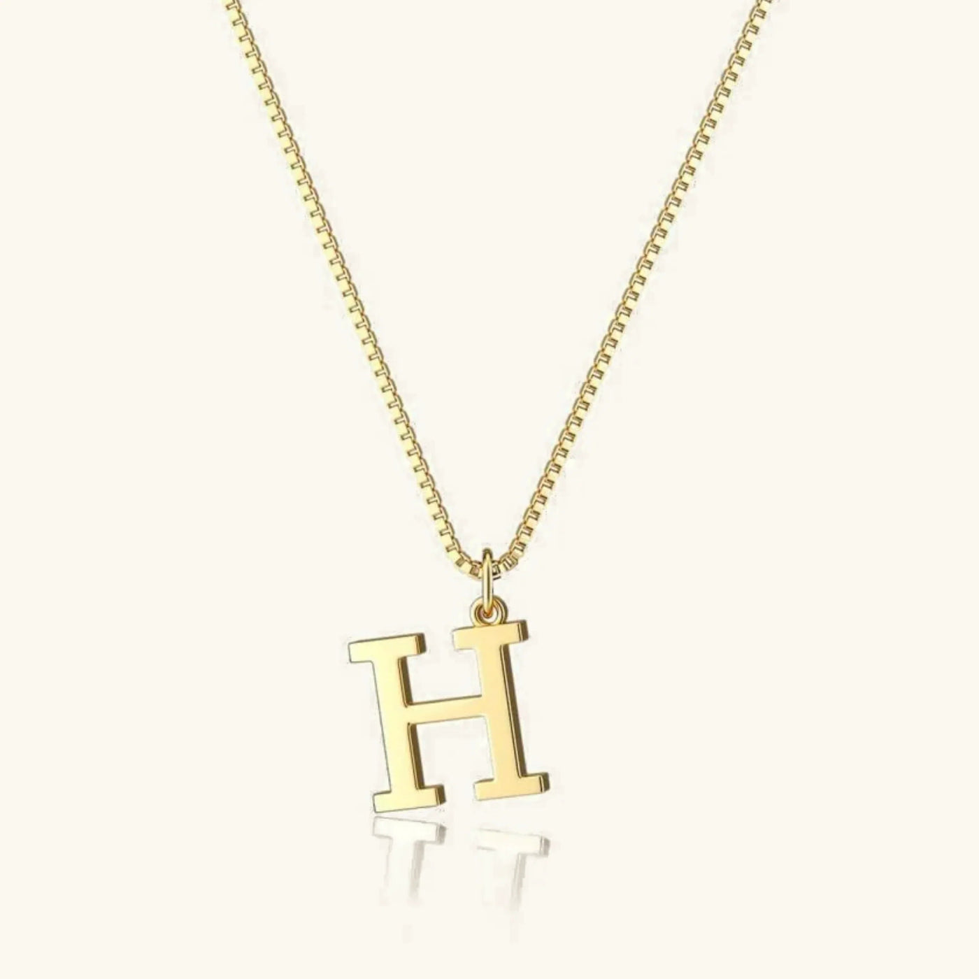 Karina - Letter Initial Gold Necklace