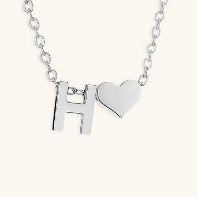 Mallory - Love Initial Letter Necklace
