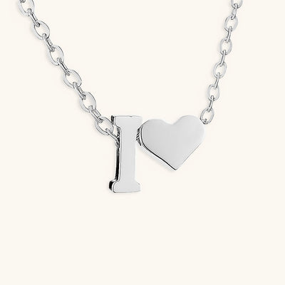Mallory - Love Initial Letter Necklace