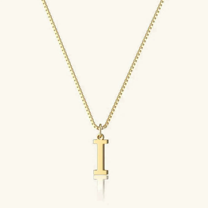 Karina - Letter Initial Gold Necklace