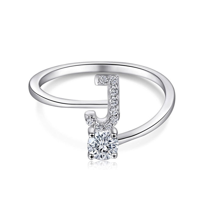 Personalized Initial Sterling Silver Ring