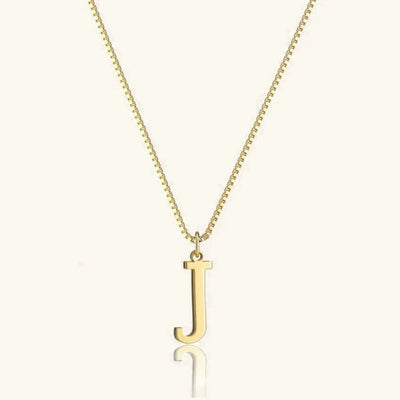 Karina - Letter Initial Gold Necklace