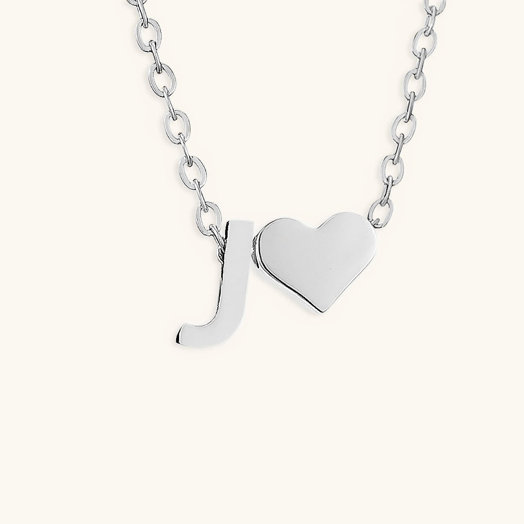 Mallory - Love Initial Letter Necklace