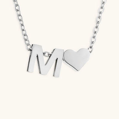Mallory - Love Initial Letter Necklace