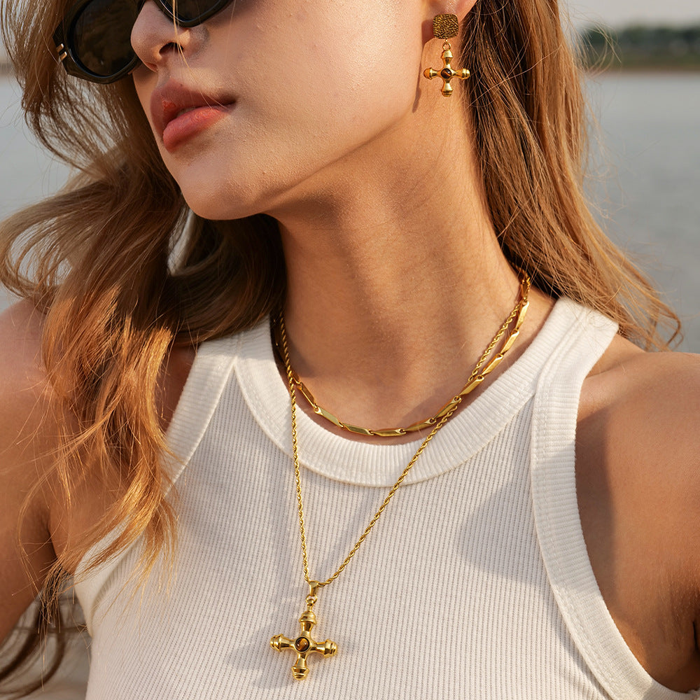 Marina - Gold Symmetrical Necklace