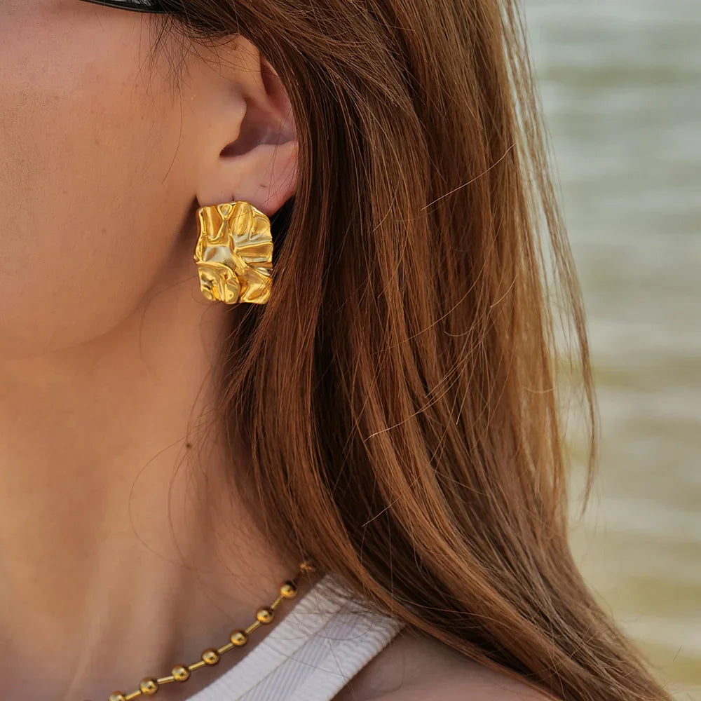Imogen - Molten Texture Earrings