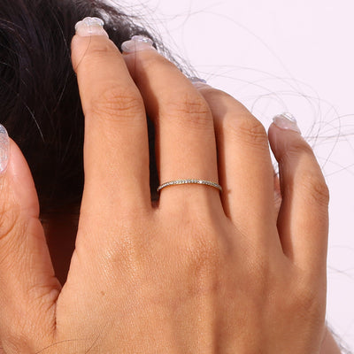 Mallory - Paved Gold Ring