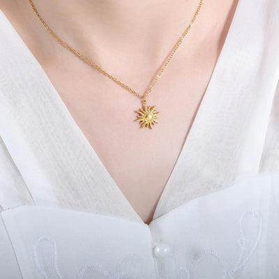 Sybil - Gold Sun Necklace
