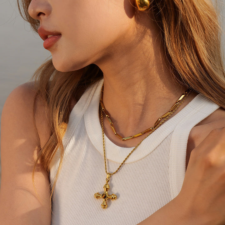 Marina - Gold Symmetrical Necklace
