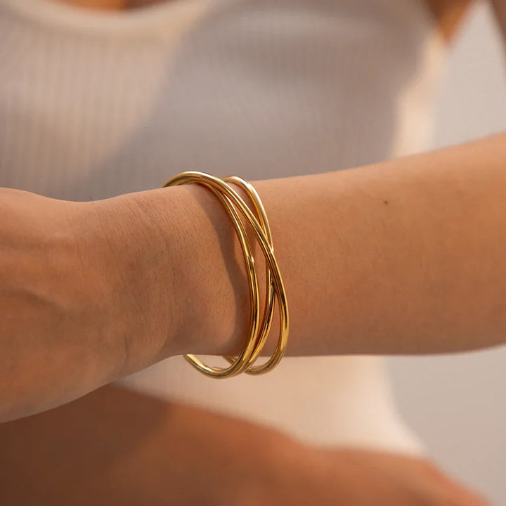 Molly - Twisted Gold Bracelet