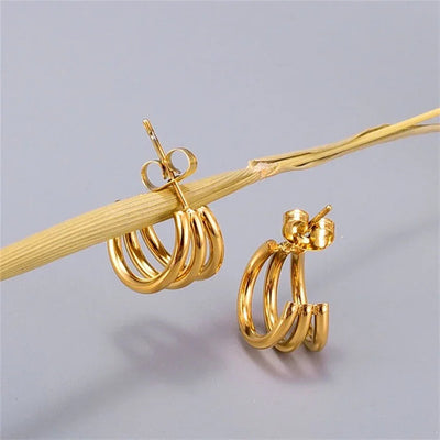 Peyton - Curve Earrings