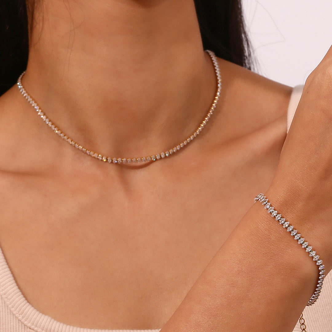 Oakley - Diamond Tennis Necklace
