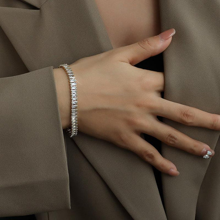 Robyn - Tennis Gold Bracelet