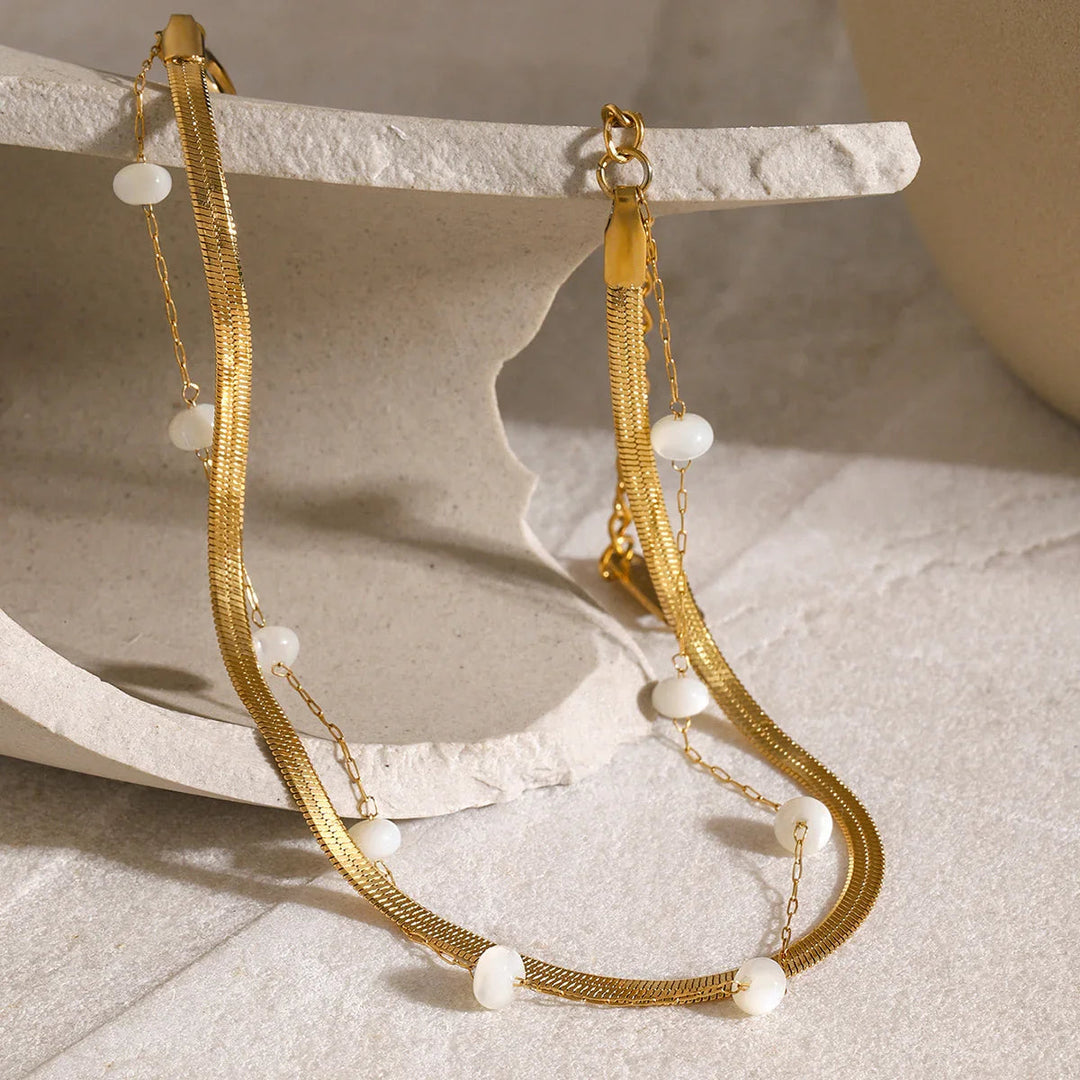 Reese - Freshwater Pearl Anklet