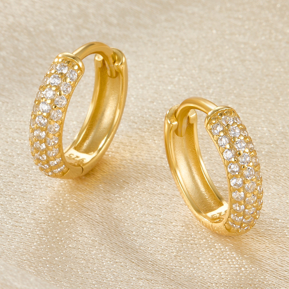 Lena - Chunky Huggie Earrings