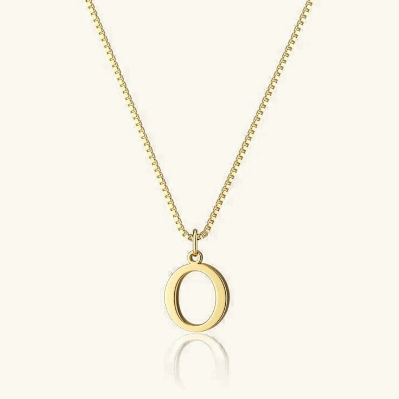 Karina - Letter Initial Gold Necklace