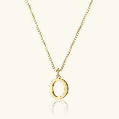 Karina - Letter Initial Gold Necklace