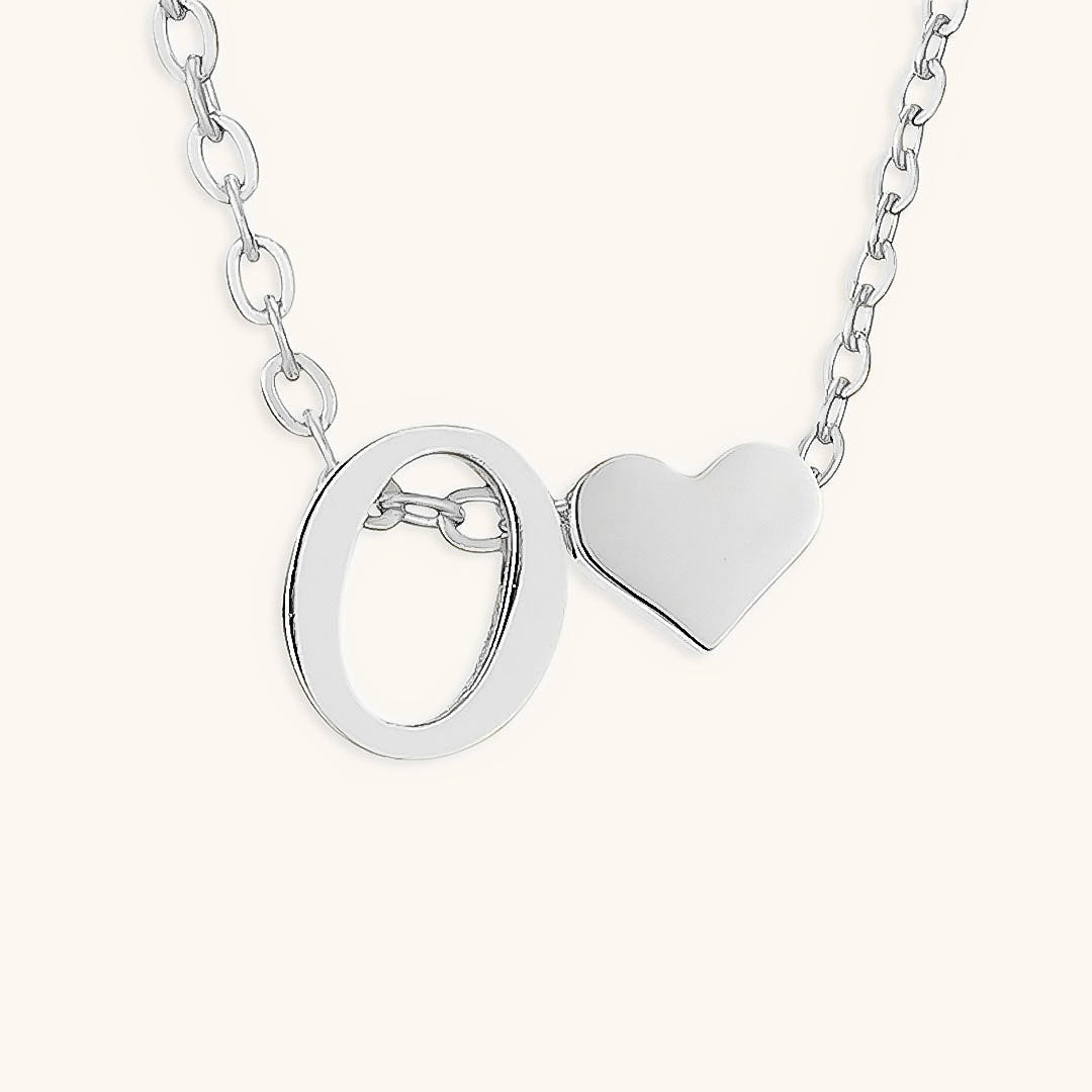 Mallory - Love Initial Letter Necklace