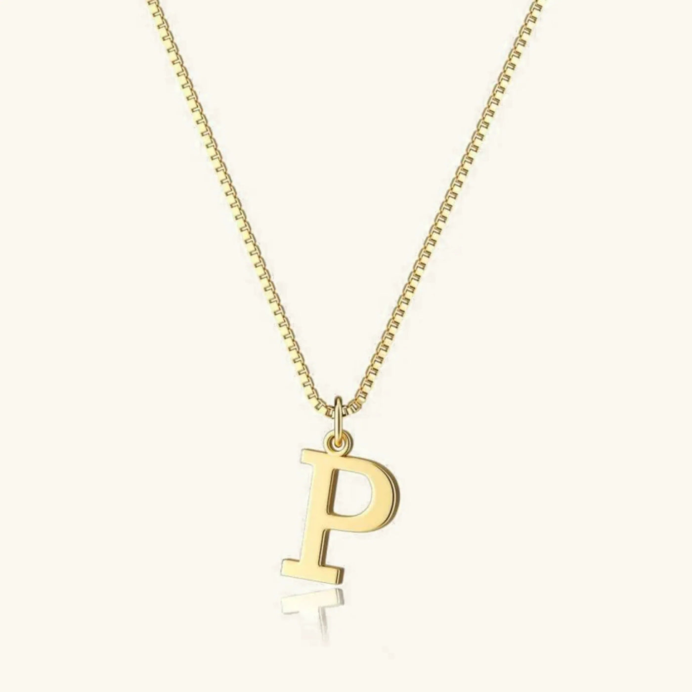Karina - Letter Initial Gold Necklace