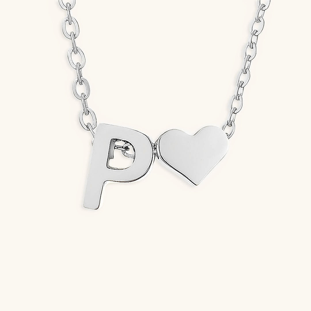 Mallory - Love Initial Letter Necklace